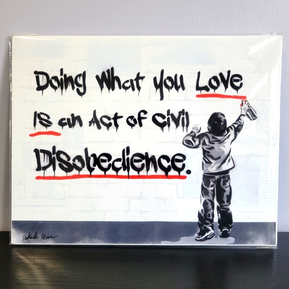 Art By Dakota Dean 11x14 Print "Civil Disobedience" - Picture 1 of 7